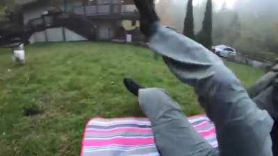 Pet Goose Hugs his Owner but Attacks Everyone Else.