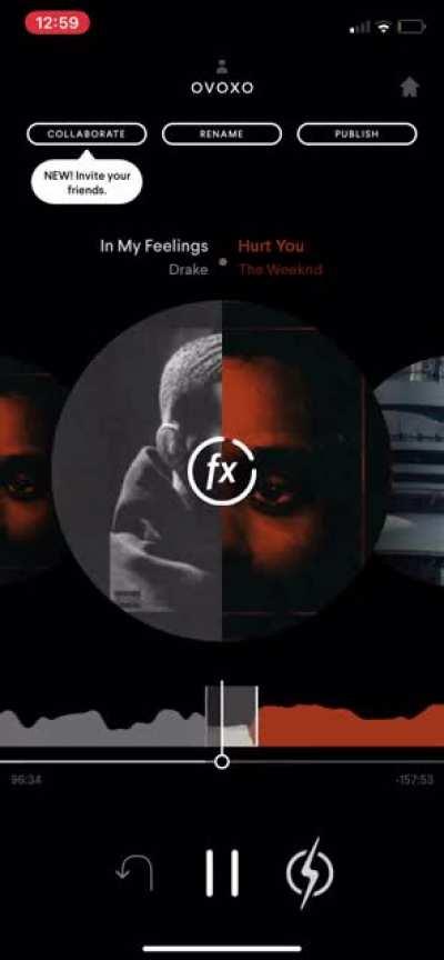 In my Feelings -> Hurt You (ignore the notifications lol)