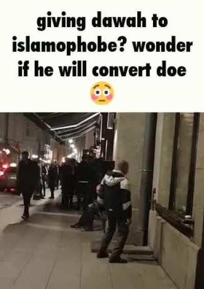 his dawah game strong 😳