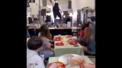 who ordered a large pepperoni?