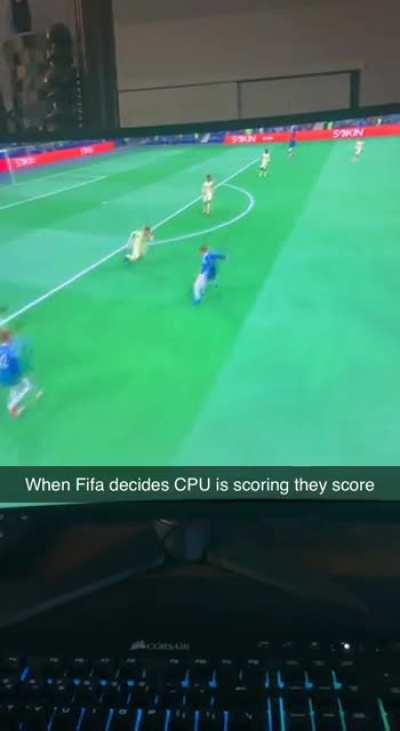 When CPU decides to score on Legendary in Fifa 22, they score.