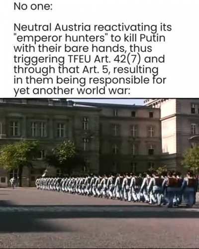 Give the order and he's a goner