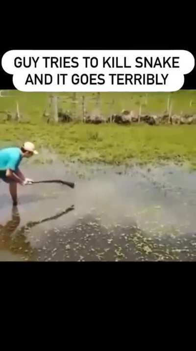 Using a gun the wrong way