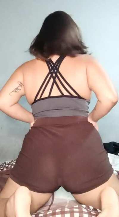 [BA] today was yoga day, I hope you like my shorts.