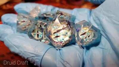 Latest handmade set, Frost Wyrm. Ready to be inked.