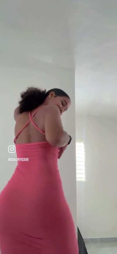 Pink Dress Shaking Ass