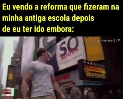 mano dois anos depois de eu sair da minha antiga escola ela virou outra, vai ter até laboratório