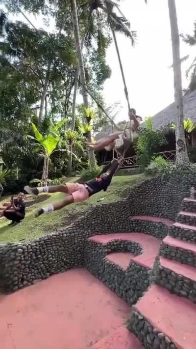 She got some good nerves. My sweaty palm would've made flood there.