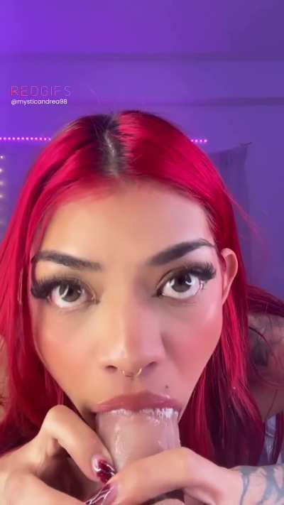 I wish I was choking on a real one