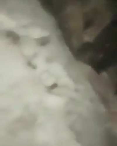 Turkish commandos drag a heavily wounded PKK terrorist after an attack by the terrorists failed