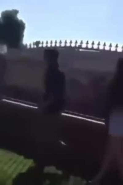 Girl slammed and goes into seizure after punching her boyfriend