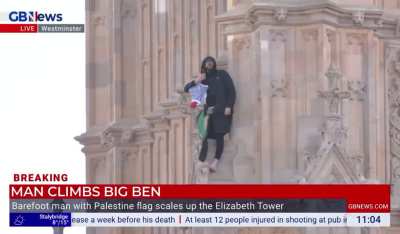 Man climbs Big Ben