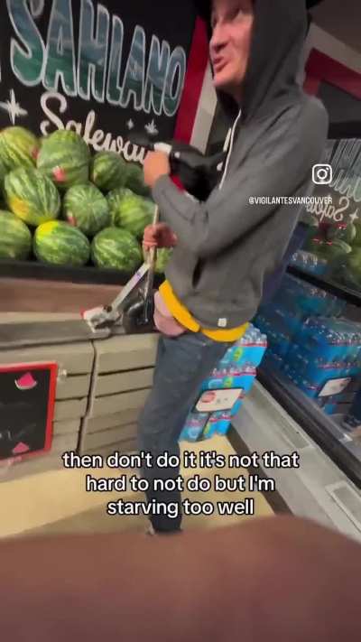 Asset protection has a heart to heart with a desperate shoplifter