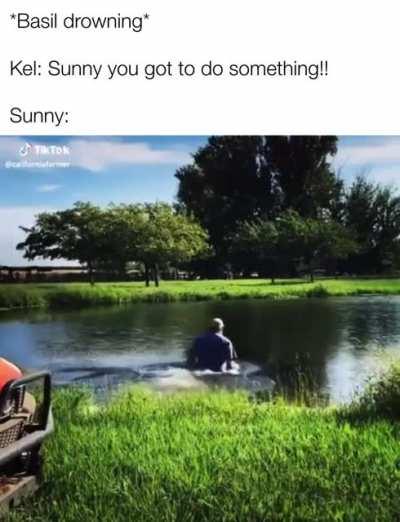 You think Sunny likes swimming