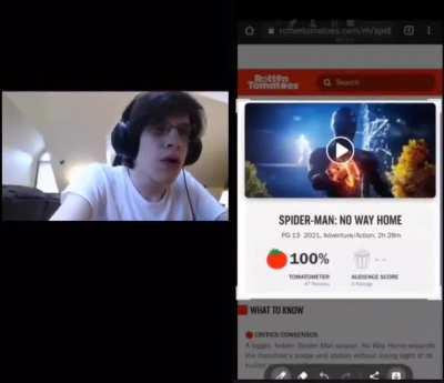 Racing to be the first to post Spider-Man's Rotten Tomatoes score