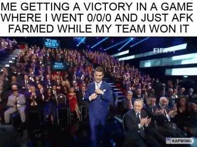 I had like 7 cs lead so I did my part