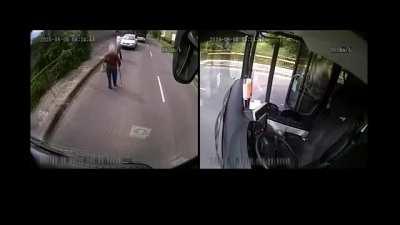 When your bus driver is a hero