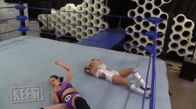 Rosa devastates Frost with a humiliatingly hot DDT on the ropes