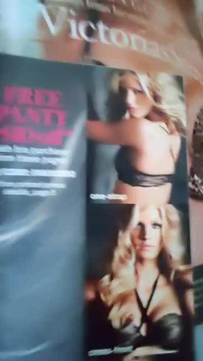 Masturbating to Erin Heatherton ♥️ Victoria's Secret catalog