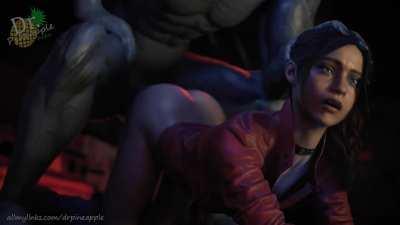 Claire vs. Mr. X - Preview (Dr. Pineapple Studios) [Resident Evil]