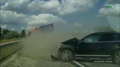 WCGW making a last minute pass on the highway