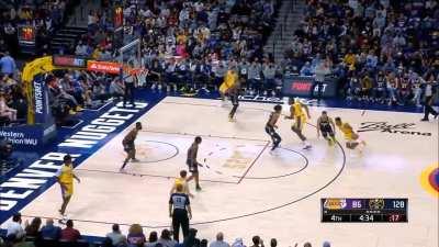 [Highlight] Kent Bazemore throws a lob to DeAndre Jordan who soars and flushes the dunk to bring the Lakers back within 40 points.