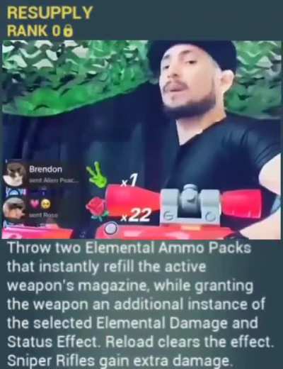 He even has a sniper rifle and beret