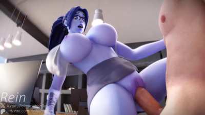 Widowmaker Wardrobe Malfunction (Reinamation3d)