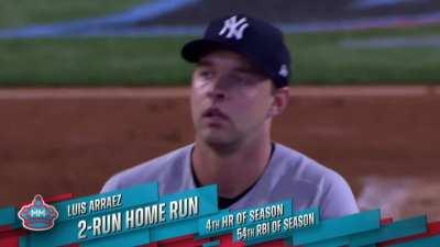 Luis Arraez hits a 2nd deck 2-Run HR in the 1st to make it 2-0 Marlins the furthest HR of his career