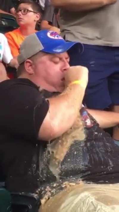 Having a great time at the World Series 