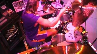Drumcam of Danny Carey playing Lateralus [AI Upscale] (short)