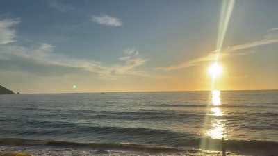 La tarde está cayendo en Mazatlán.