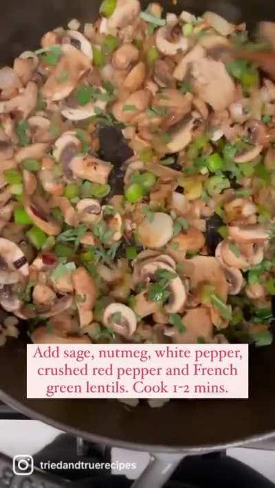 Stewed Lentils With Sweet Potato 'Hummus'