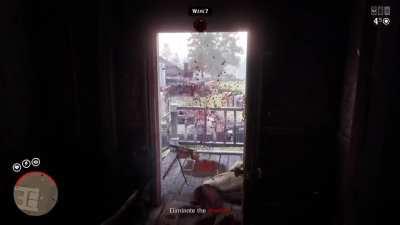 shotgunned so hard he evaporated