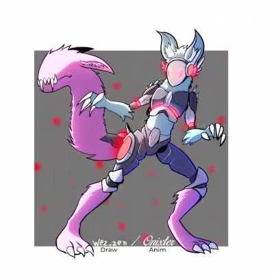 Hi everyone! :3 My commissions are open starting at $15, fullbodys: $35 and ref sheets starting at $45, and I'm now trying this different style of making protogens, based on neytirix protos(and animated :3), pls dm me if you get interested, more infos bel