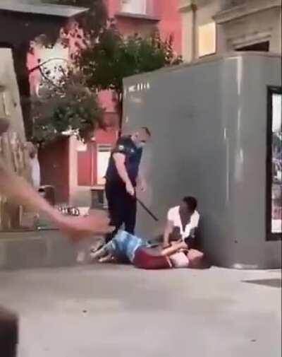 Just 2 women wrestling each other in Khaciento Benavente yard , and a homeless man out of nowhere imitating micheal Jackson.