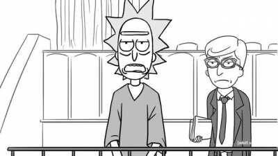 an actual transcription of a Georgia case, animated and voiced in the adult swim show Rick and Morty