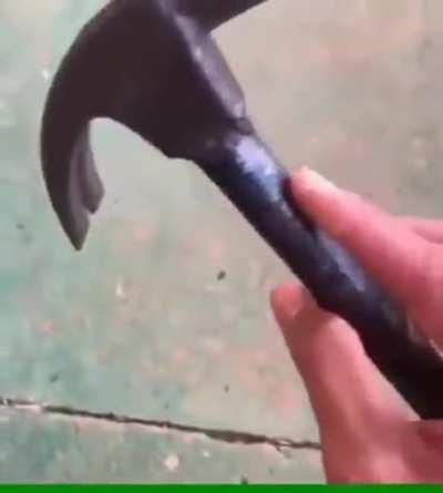 wcgw hitting live ammo with a hammer