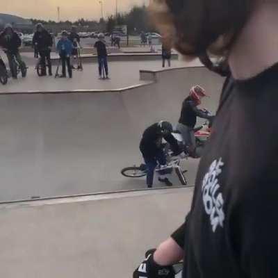 That doesn't look like a skateboard or a bmx