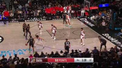 [Highlights] All the last few possessions in the 4th quarter, in the game between the Nets and the Trail Blazers tonight - the made clutch shots, the missed ones, Day'Ron Sharpe's injury, Billups' sportmanship, and Mikal Bridges game-tying shot to send th