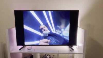 Shy away video with hue lights