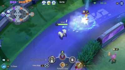 PSA: The Pumpkin has very low cd (4s) if it misses or hits wild Pokémon's. Perfect to clear the Aipoms super fast.