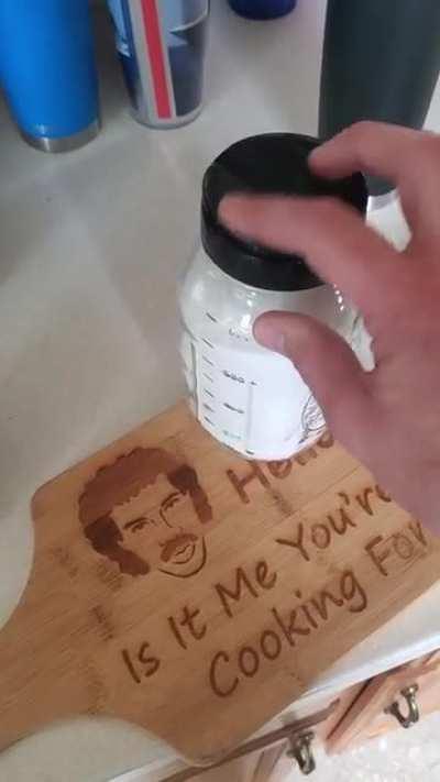 don't throw away that parmesan cheese lid just yet, it fits on a Mason jar