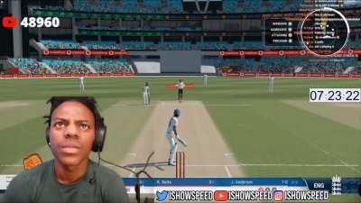Speed playing Cricket 22