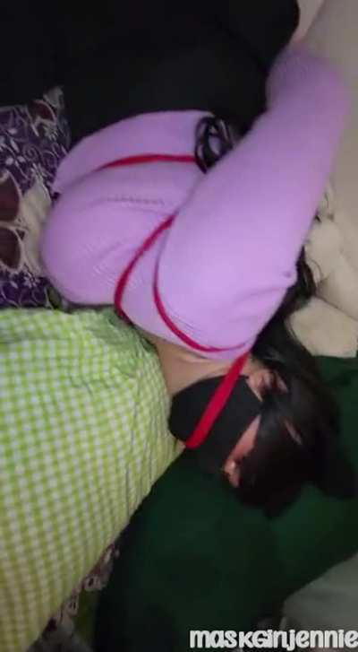 Bound and helpless just the way you like it sissy