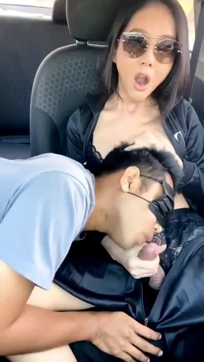 Asian Car Cumshot