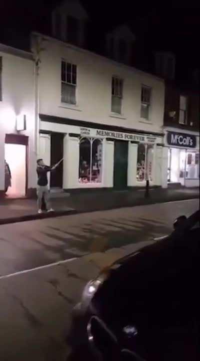 HMB while I light a rocket in my hand