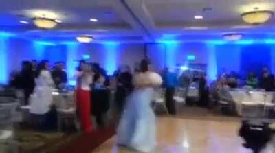 DBS doing acrobatics at the weeding!