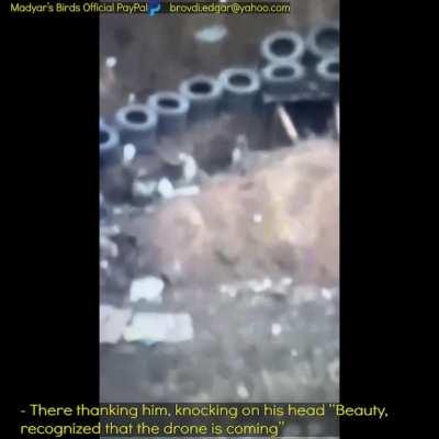 Madyar - UA drone recon. Klim's unit dropping charges from drones and working together with the 3rd and 41st artillery brigades. PART 2. Night of 22 Jan. Subtitled