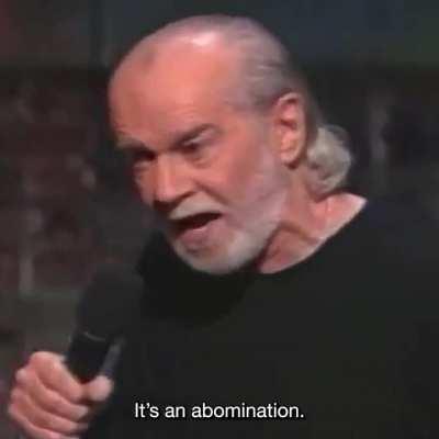 George Carlin finally breaks the silence